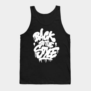 Back to the Style - Graffiti Bubble Tag - white Tank Top